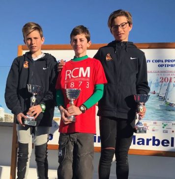 Antonio Villalón se anota el Campeonato provincial de vela, clase Optimist, en Marbella