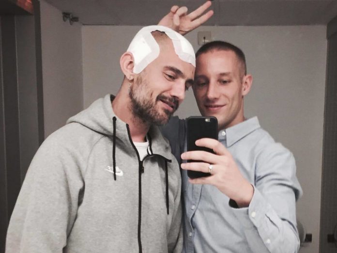 David Delfín y su novio Pablo Saéz
