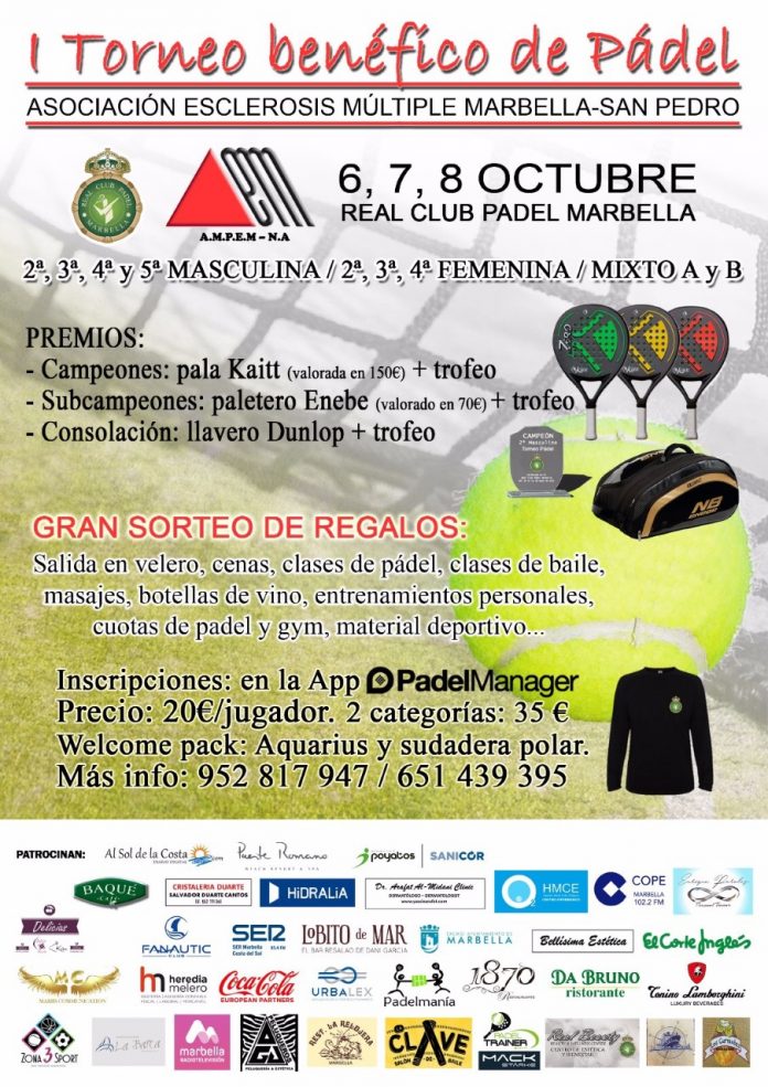 Foto cartel torneo padel AMPEMNA