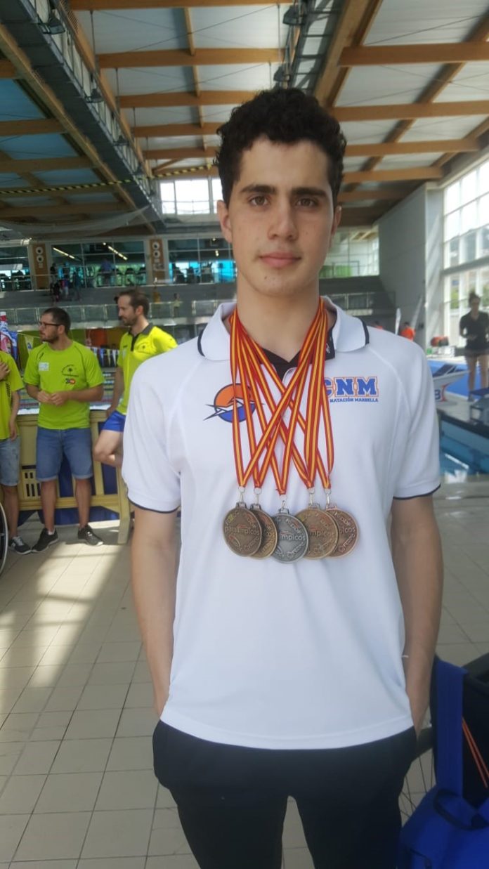 Foto Javier Labrador 5 medallas
