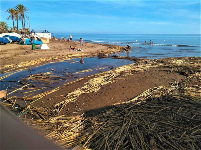 14 OCT 2018 NP RESIDUOS EN PLAYA PUENTE EL PILAR$ Foto de IU