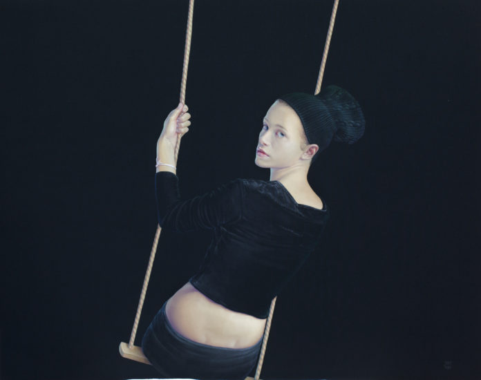 PRESENTE PLUSCUAMPERFECTO- ELISA COLUMPIO Nº 1-NATURAL PIGMENTS AND ACRYLIC RESIN ON CANVAS- 152 X 120 CM