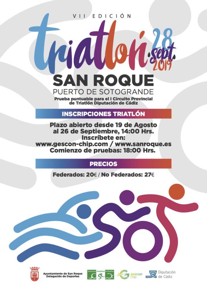 cartel triatlon san roque