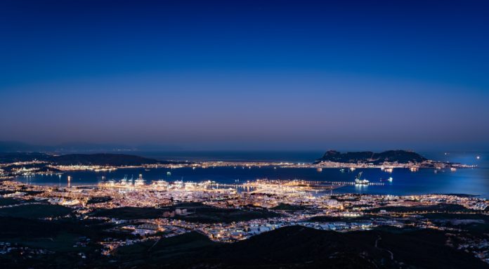 Puerto de Algeciras. Nocturna