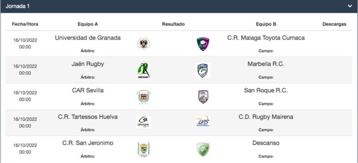 2022 arranca rugby senior 1