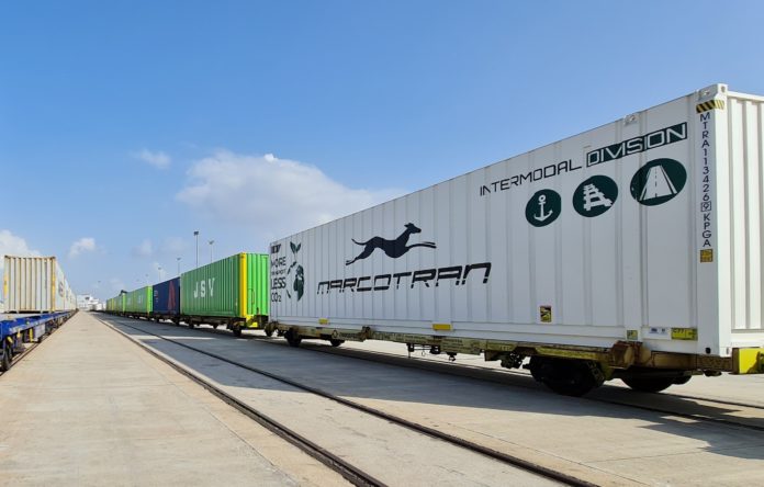 Ferrocarril nuevo servicio caja móvil Marcotrán Algeciras-Zaragoza