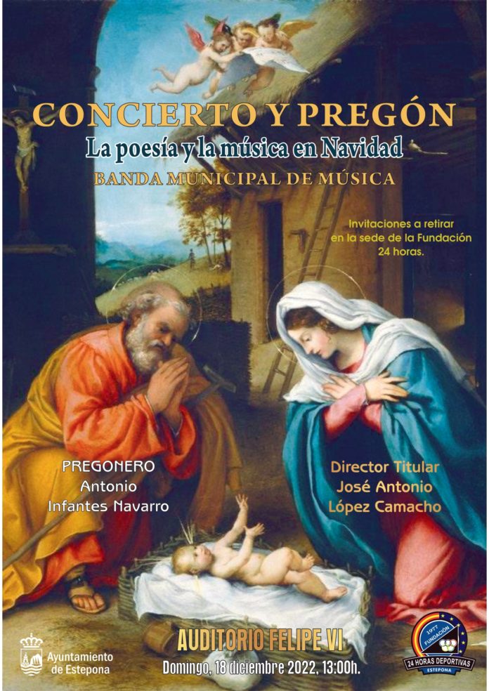 Cartel Concierto Extraordinario Navidad y Pregón 2022