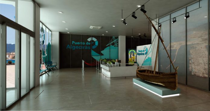 Algeciras Port Center. recreación virtual HALL