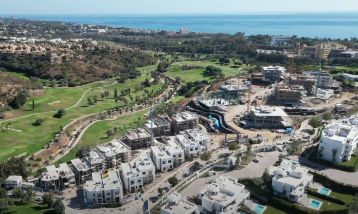 Imagen aérea del proyecto Soul Marbella Sunshine de AEDAS Homes en Marbella