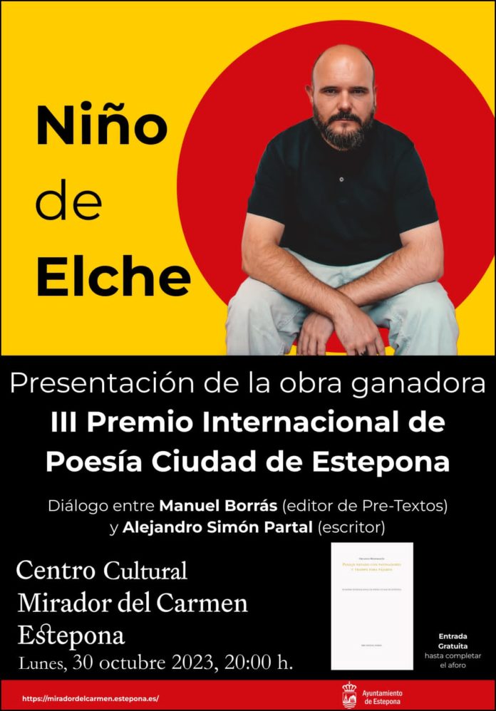 231030 Niño de Elche y presentación obra ganadora III Premio de Poesía