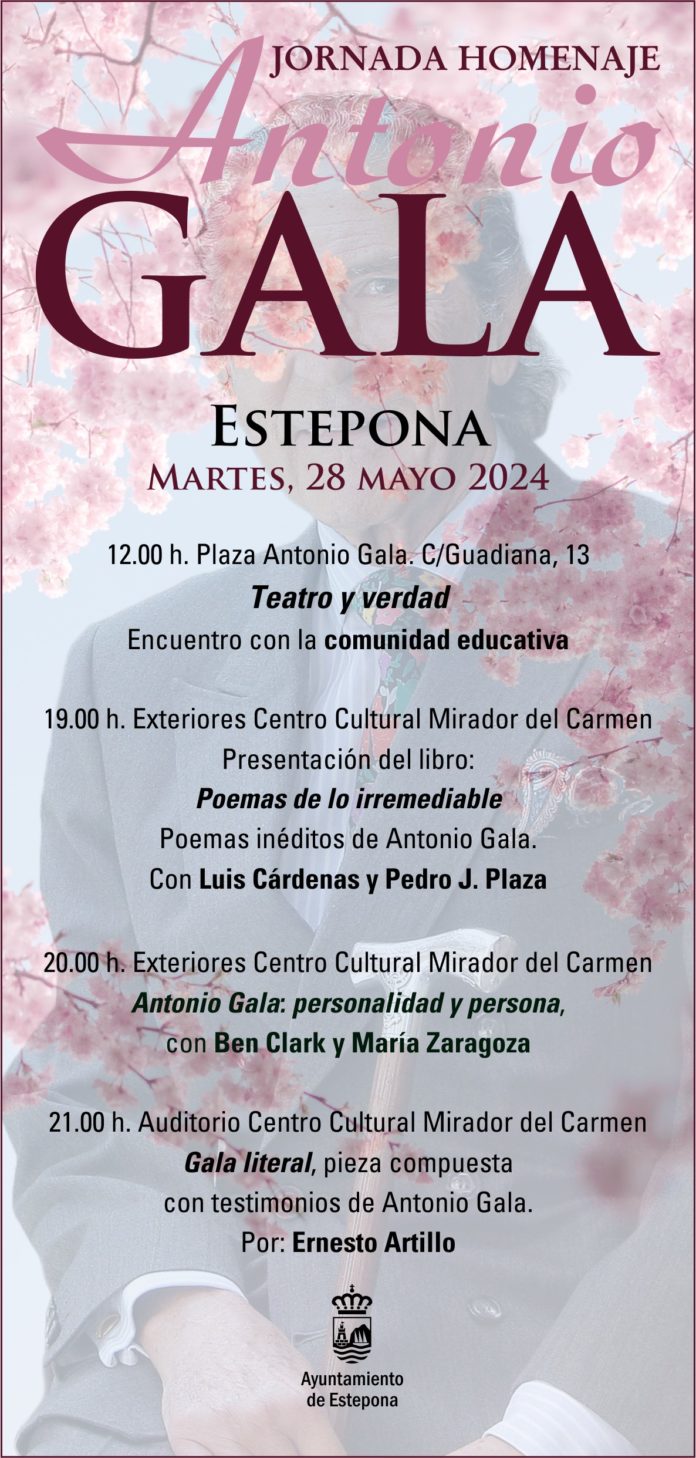 Cartel Homenaje Antonio Gala 2