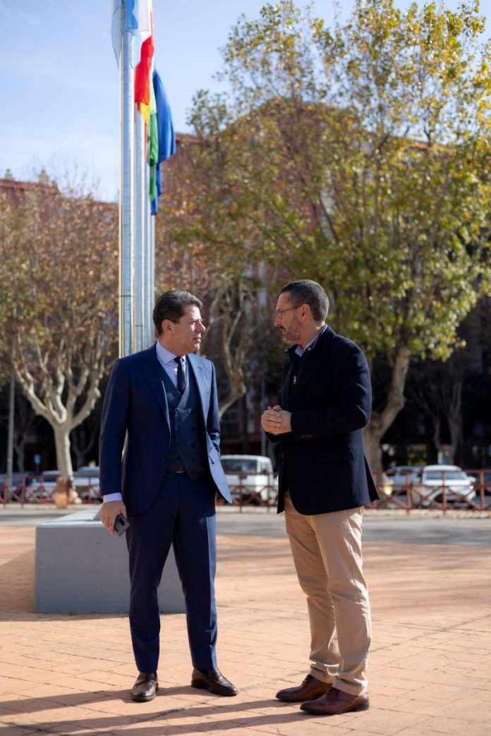 Fabián Picardo (i) y Juan Franco