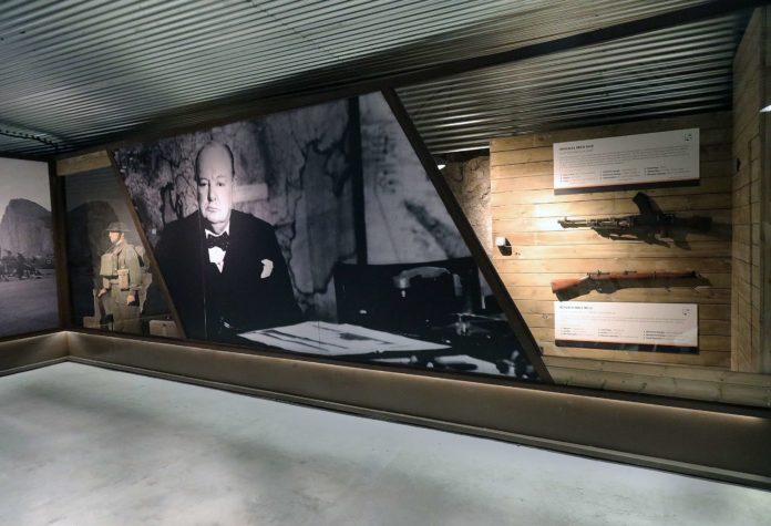 Detalle de la exposición sobre los Túneles de la II Guerra Mundial -2