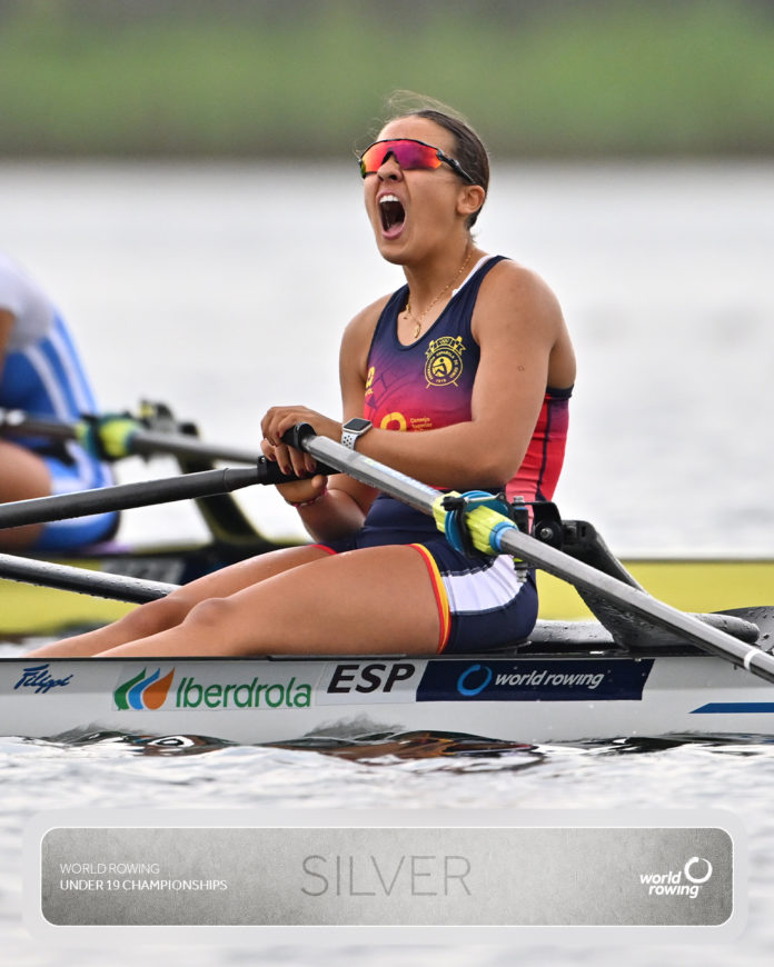 Esther Fuerte, subcampeona del mundo júnior en skiff