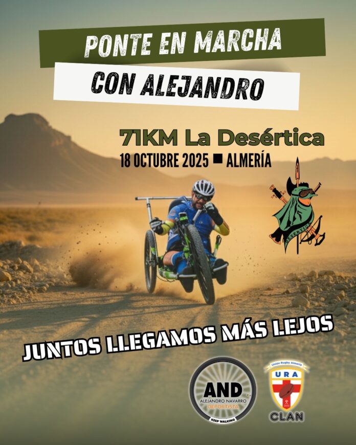 Cartel del reto juntos llegamos más lejos AND