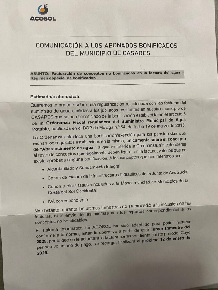 Carta Acosol
