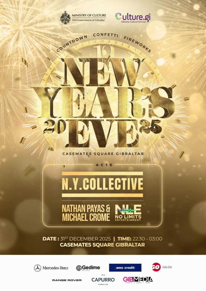 Cartel de las celebraciones de Año Nuevo